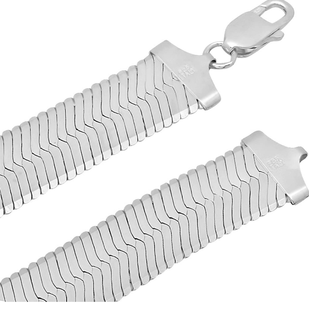 Unisex Sterling Silver Chain 22inch - Picture 3 of 3
